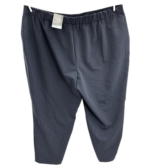 Nine West Womens Pants 3XL Crop Relaxed Mid Rise Pull On Stretch Dress Slacks - Picture 4 of 8